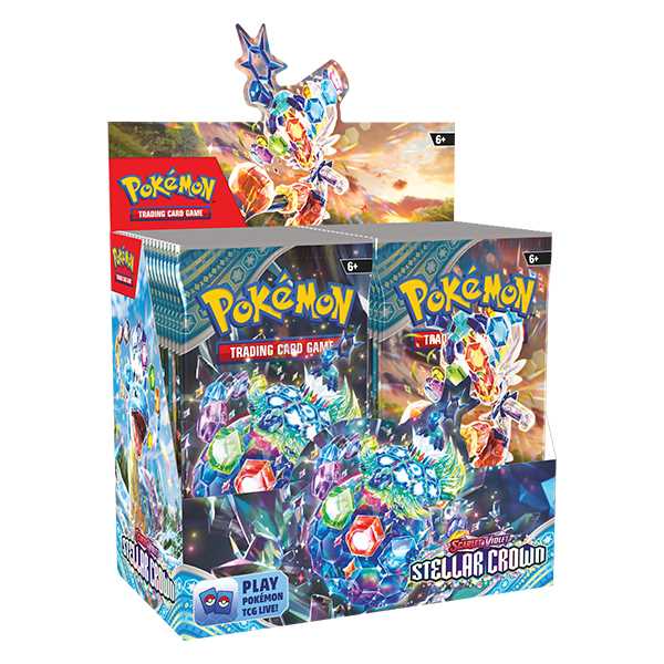 New & Sealed Pokemon Stellar Crown Booster Box Contains 36 Booster Packs