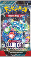 Pokemon 1 x SV7 Stellar Crown  Booster Pack (Random Art)