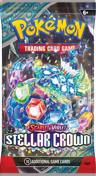 Pokemon 1 x SV7 Stellar Crown  Booster Pack (Random Art)