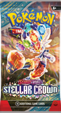 Pokemon 1 x SV7 Stellar Crown  Booster Pack (Random Art)
