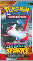 Pokemon 1 x SV8 Surging Sparks  Booster Pack (Random Art)