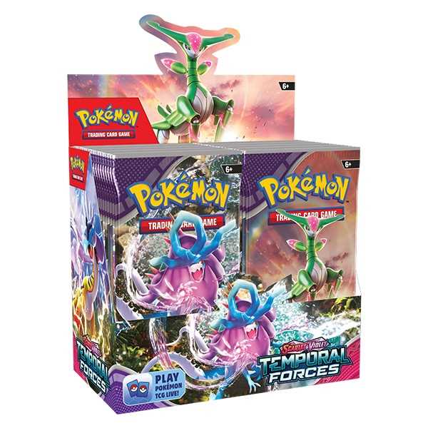 Pokemon 1X SV5 Temporal Forces Booster Box Sealed Box Contains 36 Boos PokemonCardShop Pokemon 1X SV5 Temporal Forces Booster Box Sealed Box Contains 36 Boos PokemonCardShop