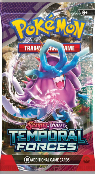 Pokemon 1 x SV5 Temporal Forces Booster Pack (Random Art)