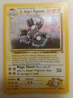 8/132 Lt Surge's Magneton Holo Gym Heroes Set Nr Mint - Mint