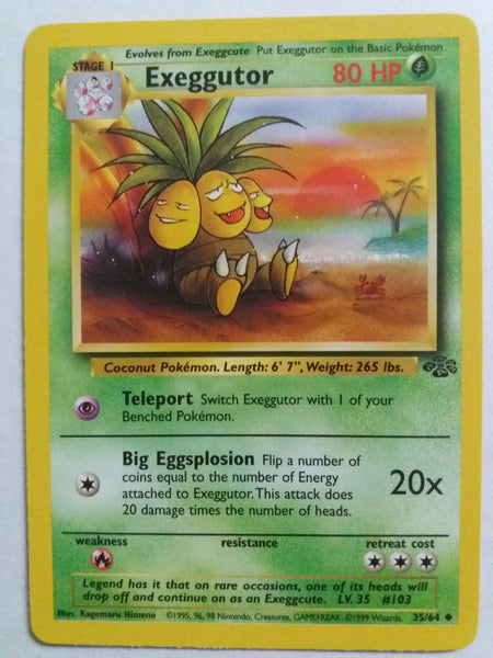 35/64 Exeggutor Jungle Set Near Mint - Mint