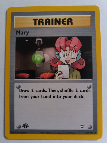 87/111 Mary Rare “Neo Genesis” 1st Edition Nr. Mint – Mint