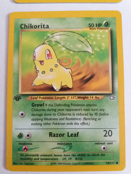 54/111 Chikorita “Neo Genesis” 1st Edition Nr. Mint – Mint