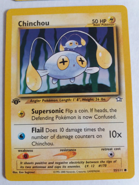 55/111 Chinchou “Neo Genesis” 1st Edition Nr. Mint – Mint