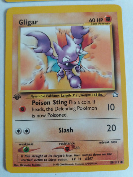 59/111 Gligar “Neo Genesis” 1st Edition Nr. Mint – Mint