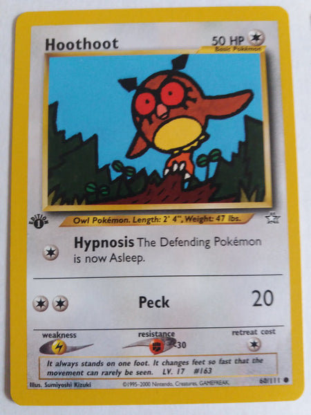 60/111 Hoothoot “Neo Genesis” 1st Edition Nr. Mint – Mint