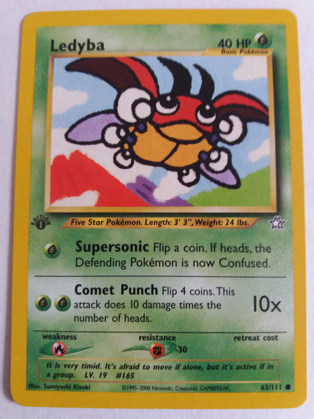 63/111 Ledyba “Neo Genesis” 1st Edition Nr. Mint – Mint