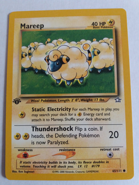 65/111 Mareep “Neo Genesis” 1st Edition Nr. Mint – Mint