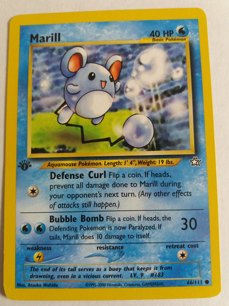 66/111 Marill “Neo Genesis” 1st Edition Nr. Mint – Mint