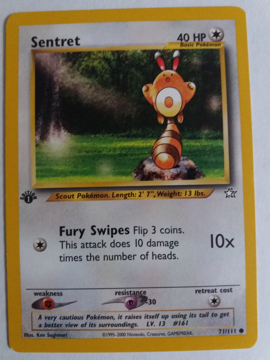 Sentret Gen 1 71/111 Sentret “Neo Genesis” 1st Edition Nr. Mint – Mint – PokemonCardShop