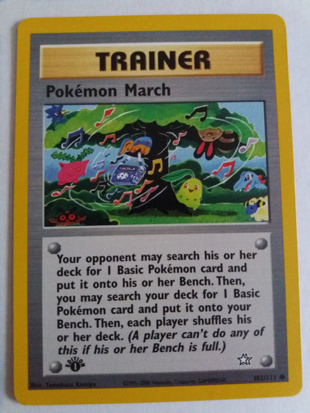 102/111 Pokemon March “Neo Genesis” 1st Edition Nr. Mint – Mint