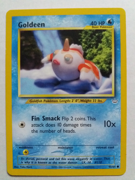 45/64 Goldeen Neo Revelations Pokemon Card Nr Mint - Mint