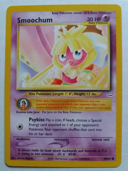54/64 Smoochum Neo Revelations Pokemon Card Nr Mint - Mint