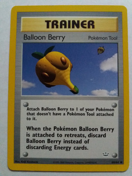 60/64 Balloon Berry Neo Revelations Pokemon Card Nr Mint - Mint