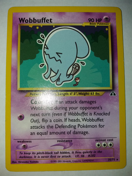 35/75 Wobbuffet Rare “Neo Discovery” Nr. Mint – Mint