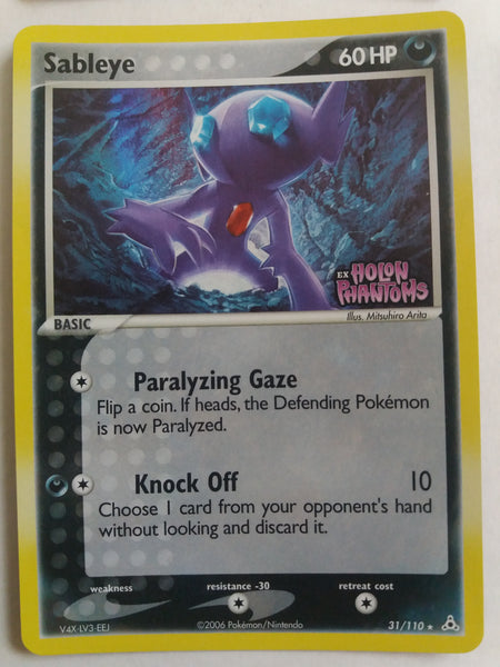 31/110 Sableye Rev Holo “EX Holon Phantoms” Nr Mint – Mint