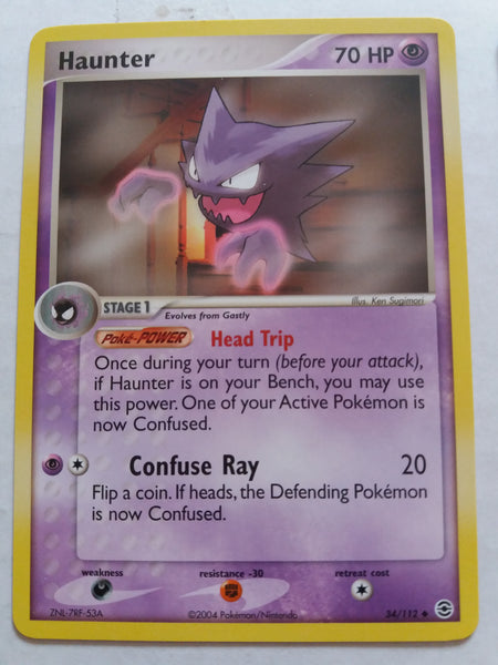 34/112 Haunter Non Holo EX Fire Red Leaf Green Set Nr Mint – Mint