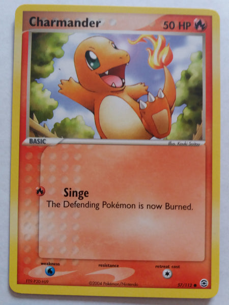 57/112 Charmander Non Holo EX Fire Red Leaf Green Set Nr Mint – Mint