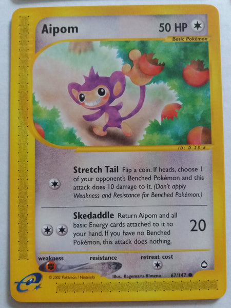 67/147 Aipom Aquapolis Nr Mint – Mint
