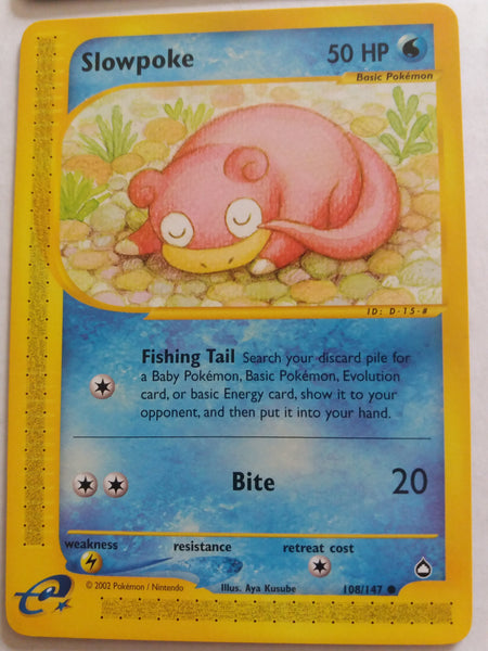 108/147 Slowpoke Aquapolis Nr Mint – Mint