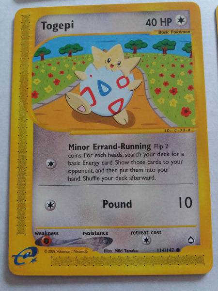114/147 Togepi Aquapolis Nr Mint – Mint