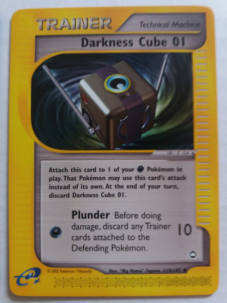 119/147 Darkness Cube 01 Aquapolis Nr Mint – Mint