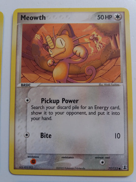 77/113 Meowth Ex Delta Species Nr Mint – Mint