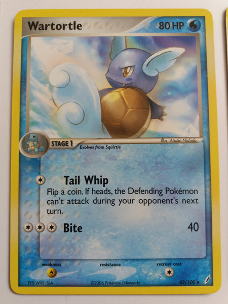 43/100 Wartortle Non Holo Ex Crystal Guardians Set Nr Mint – Mint