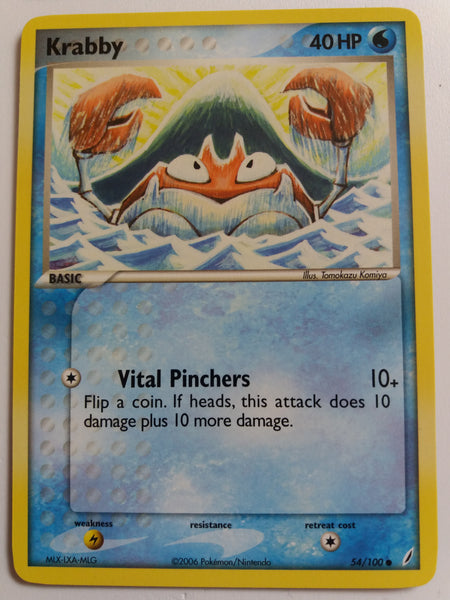 54/100 Krabby Non Holo Ex Crystal Guardians Set Nr Mint – Mint