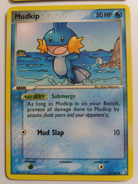 57/100 Mudkip Non Holo Ex Crystal Guardians Set Nr Mint – Mint