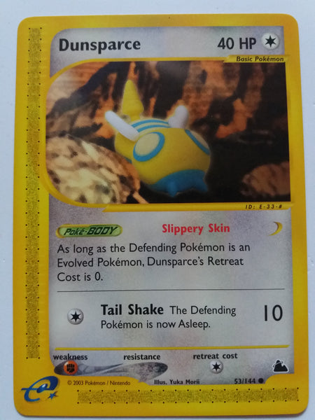 53/144 Dunsparce Common Non Holo Skyridge Set Nr Mint - Mint