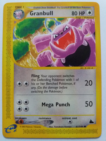 61/144 Granbull Common Non Holo Skyridge Set Nr Mint - Mint