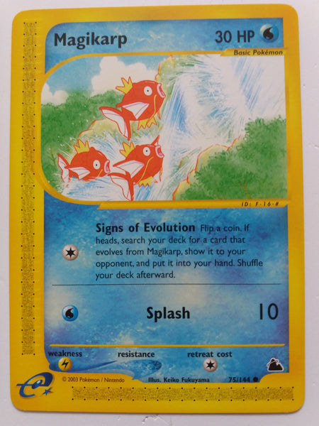 75/144 Magikarp Common Non Holo Skyridge Set Nr Mint - Mint