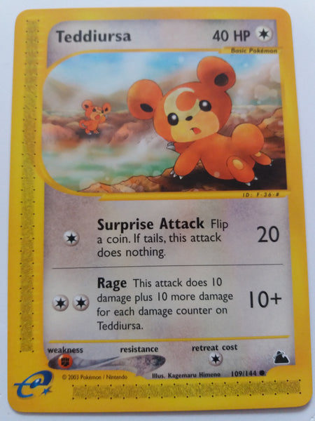 109/144 Teddisaur Common Non Holo Skyridge Set Nr Mint - Mint