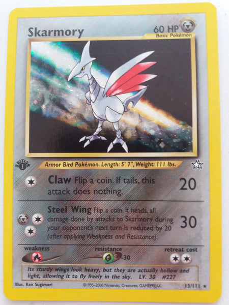 13/111 Skarmory Holo “Neo Genesis” 1st Edition Nr. Mint – Mint
