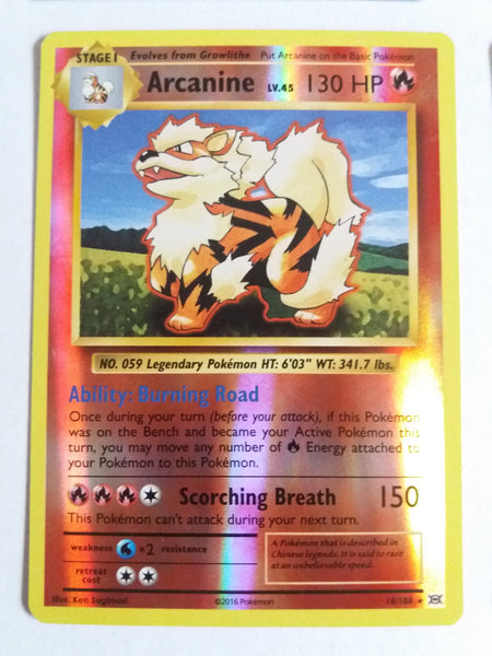 18/108 Arcanine “Evolutions” Reverse Holo Nr. Mint – Mint