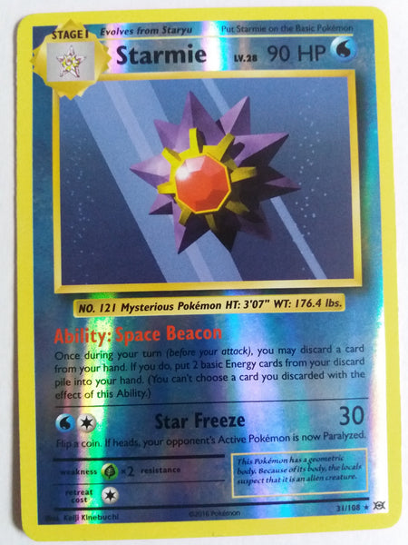 31/108 Starmie “Evolutions” Reverse Holo Nr. Mint – Mint