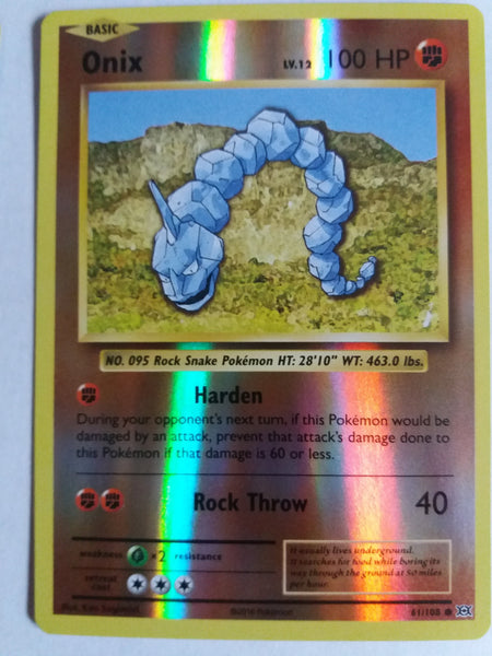 61/108 Onix “Evolutions” Reverse Holo Nr. Mint – Mint