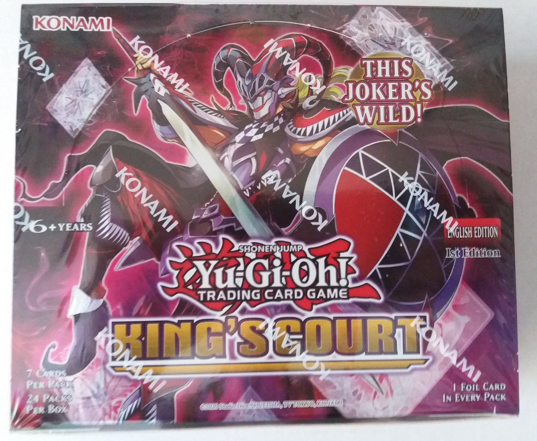 Sealed Yu-Gi-Oh 1st Ed Kings Court Booster Box (24 Packs Per