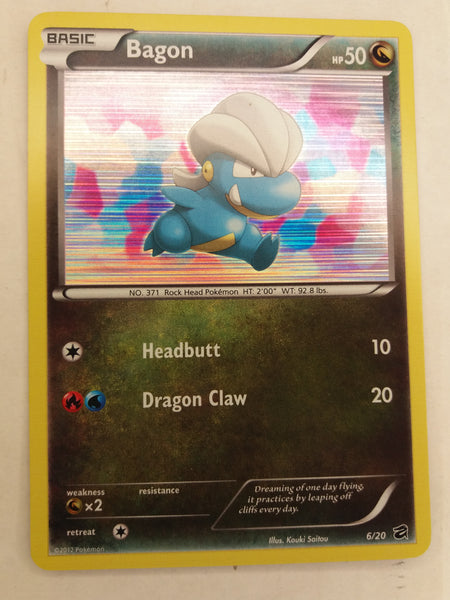 6/20 Bagon Holo Dragon Vault Pokemon Card Nr Mint - Mint