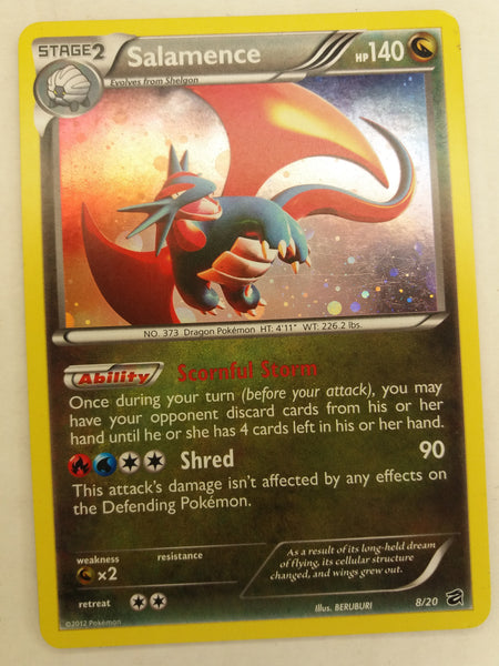 8/20 Salamence Holo Dragon Vault Pokemon Card Nr Mint - Mint