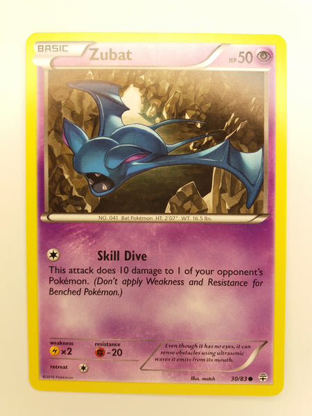 30/83 Zubat Common Generations Set Pokemon Card Nr Mint - Mint