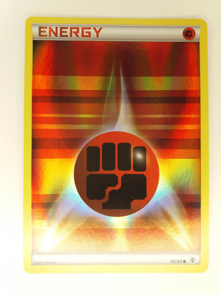 80/83 Fighting Energy Rev Holo Common Generations Set Pokemon Card Nr Mint - Mint