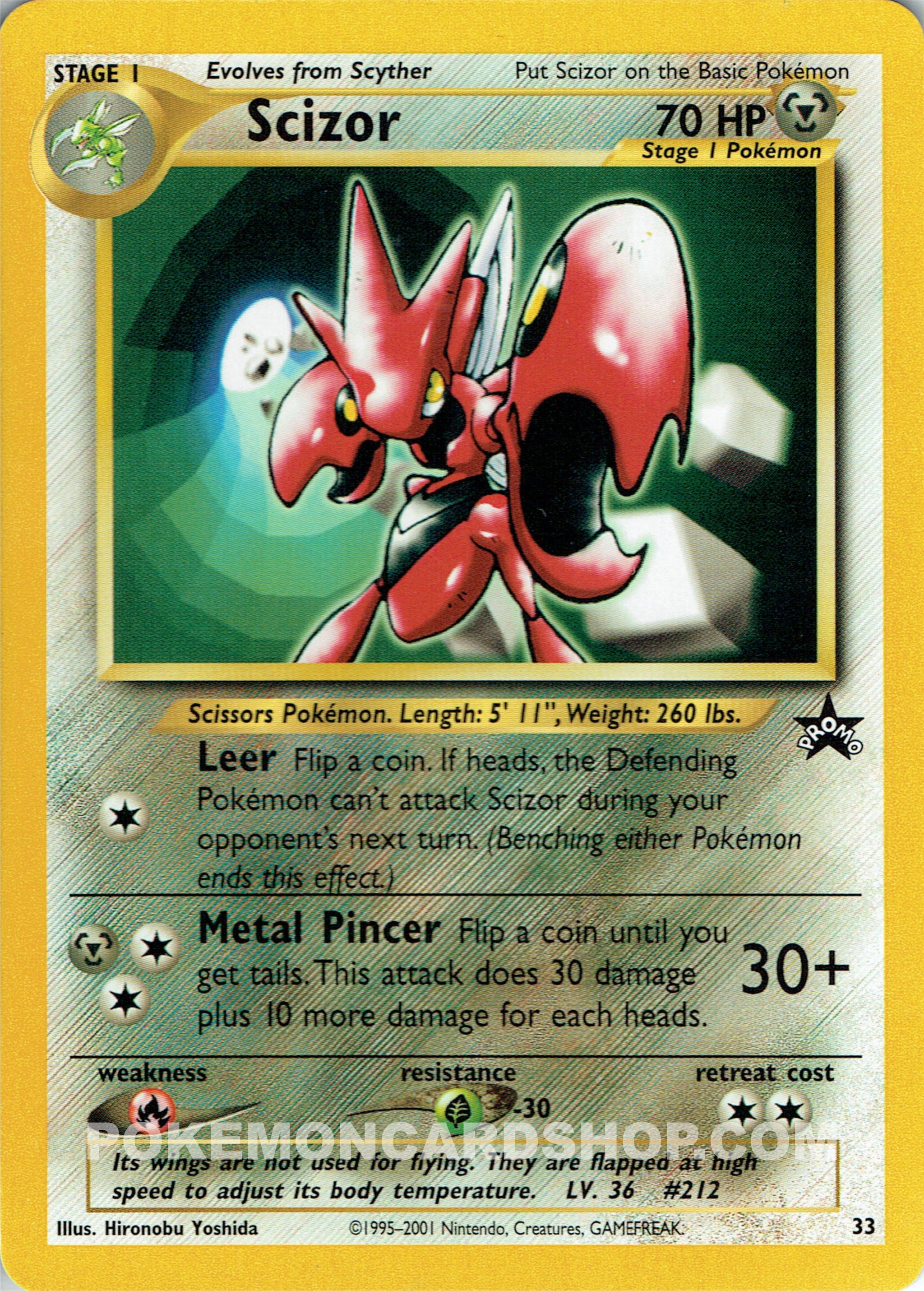 33 Scizor Promo Pokemon Card Nr Mint - Mint – PokemonCardShop