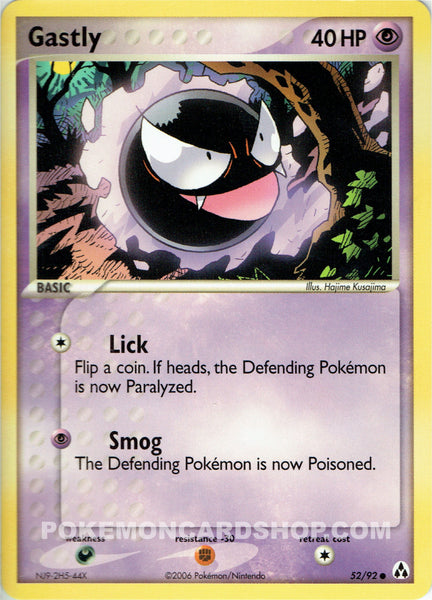 52/92 Gastly Common Ex Legend Maker Set Nr Mint - Mint