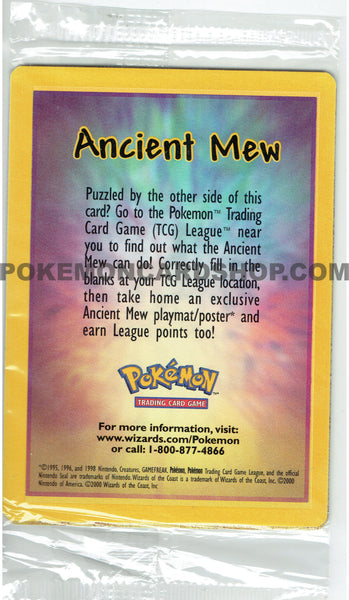 ancient mew pokemon card sealed Ancient Mew Promo Sealed – PokemonCardShop